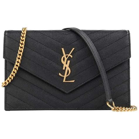 ysl black chain purse